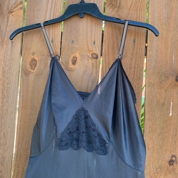Vintage Black Lace full slip size M. - Picture 12 of 13